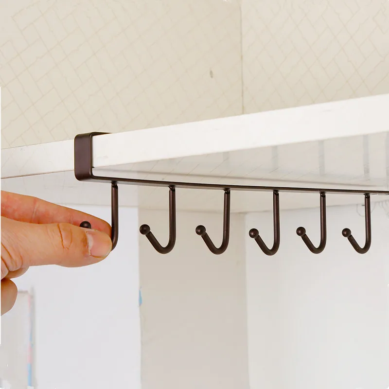 Домашняя кухонная вешалка для пальто/шляп/сумок 6 шт. крючок одежды полки ванной