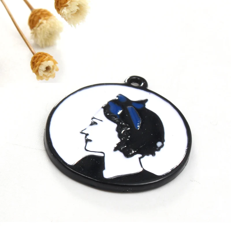 5 шт. Французская романтическая монета для девочек шляпа волос кулоны сделай сам