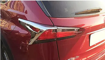 

For LEXUS NX200T NX300H 2015 ABS Chrome Rear Tail Light Lamp Cover Trim 4pcs