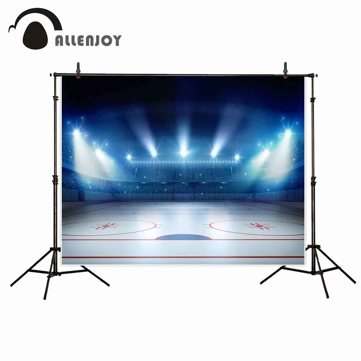

Allenjoy photography backdrops Ice hockey sport background athletics competition photo backdrop party background vinyl