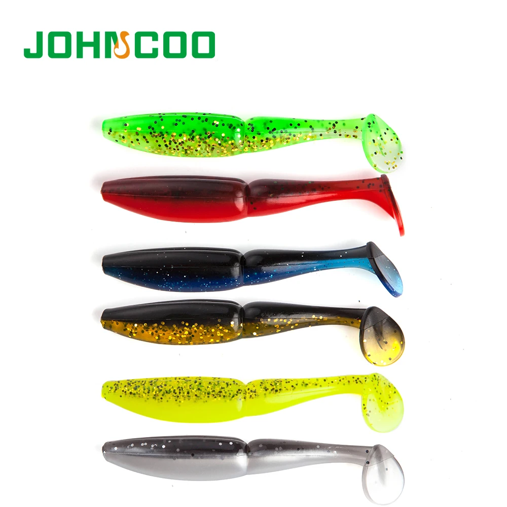 Мягкие приманки JOHNCOO для рыбалки 85 мм/6 г 110 мм/12 искусственные мягкие One Up Shad легкие