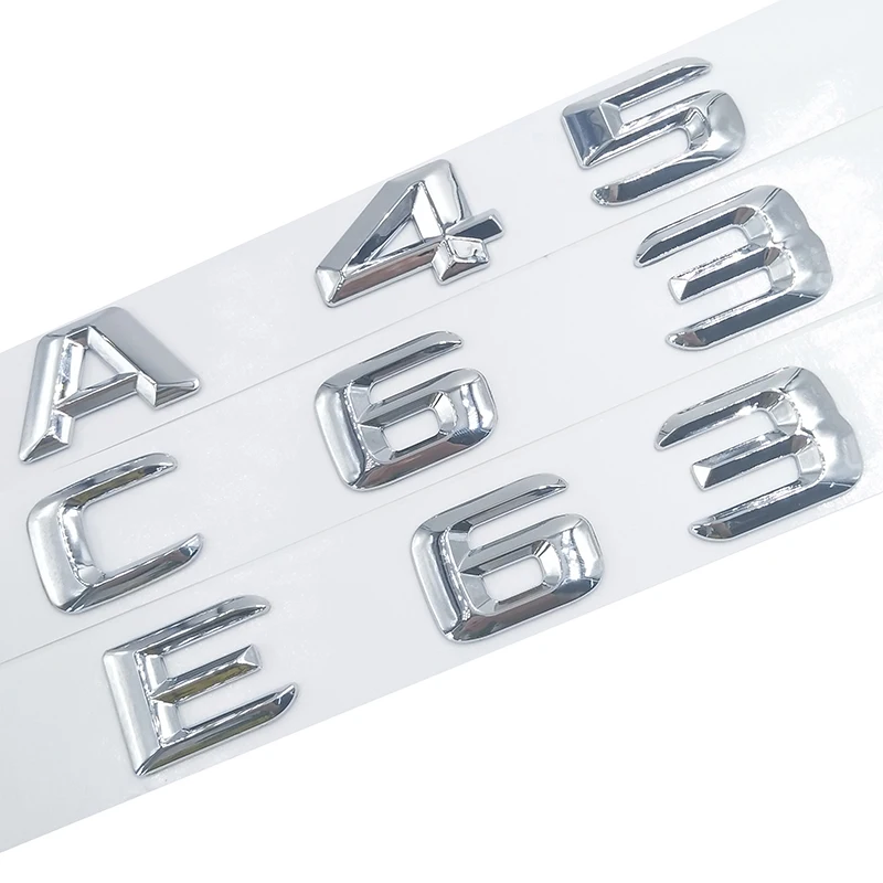 A 45 A45 C 63 C63 E E63 ABS пластиковая 3D наклейка для Mercedes Benz W117 Cla45 W205 W212 W207 W176 X156 Gla45