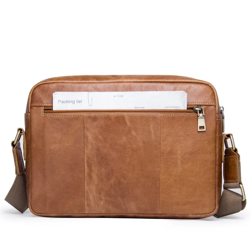 Мужские портфели из коровьей кожи сумка через плечо мессенджер с масляным воском