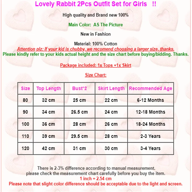 Милые комплекты одежды из 2 предметов с кроликом для девочек летние хлопковые