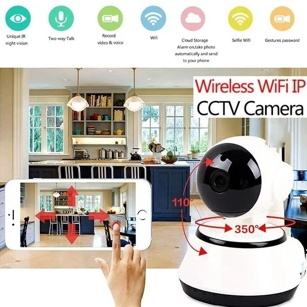 Wifi Ip камера 720p беспроводная IP домашняя безопасности камеры наблюдения ночного