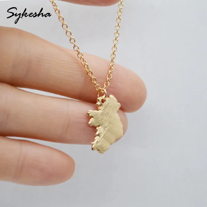 Модная новинка хит продаж ожерелье с подвеской в виде карты Америки национальной