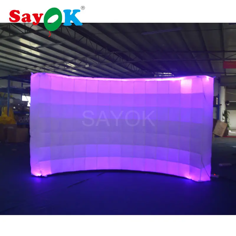 Производство привлекательные новые светодиодные надувные стены торговый центр