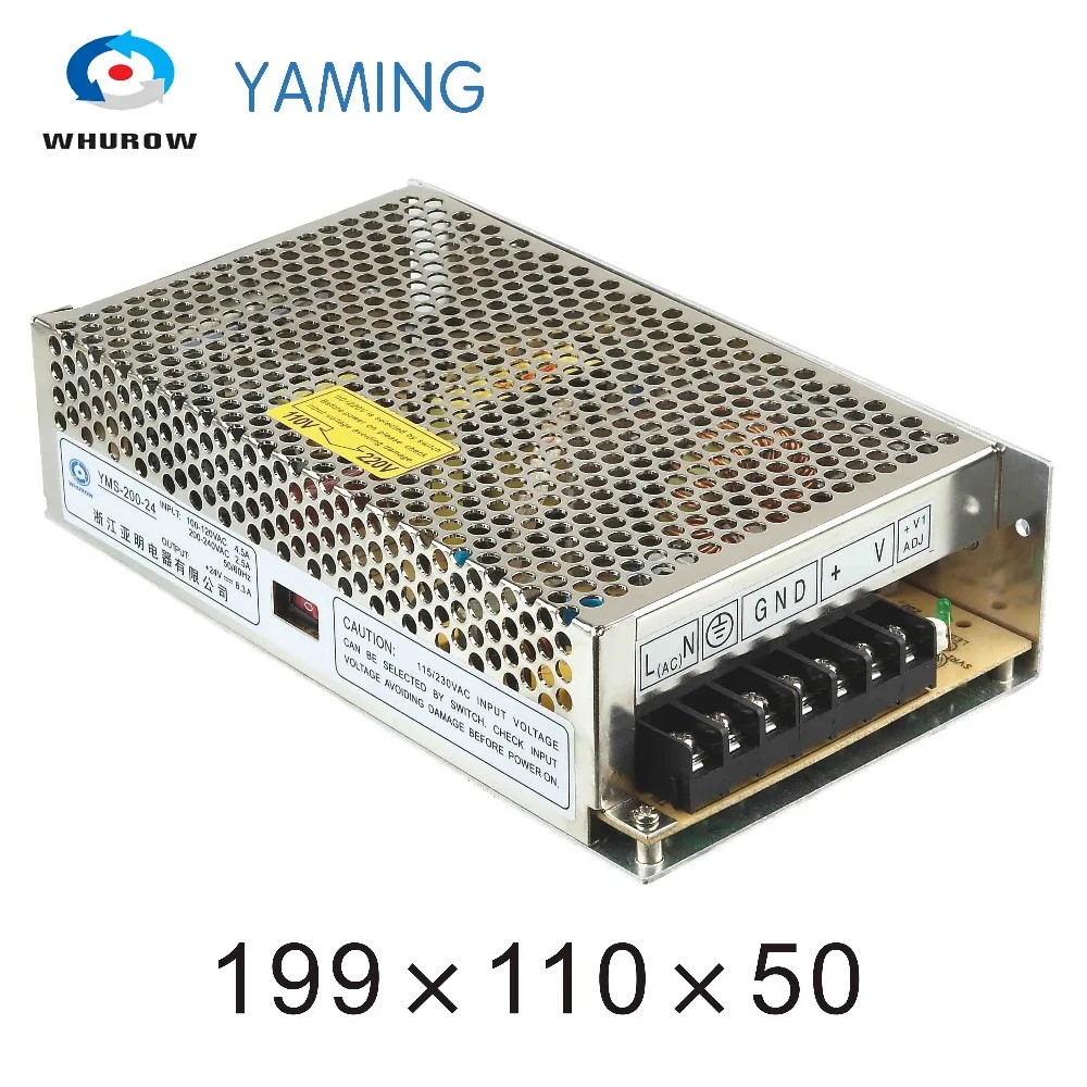 Yaing elecreic S 200 24 одиночный выход 24v 8a 200W AC/DC импульсный источник питания для