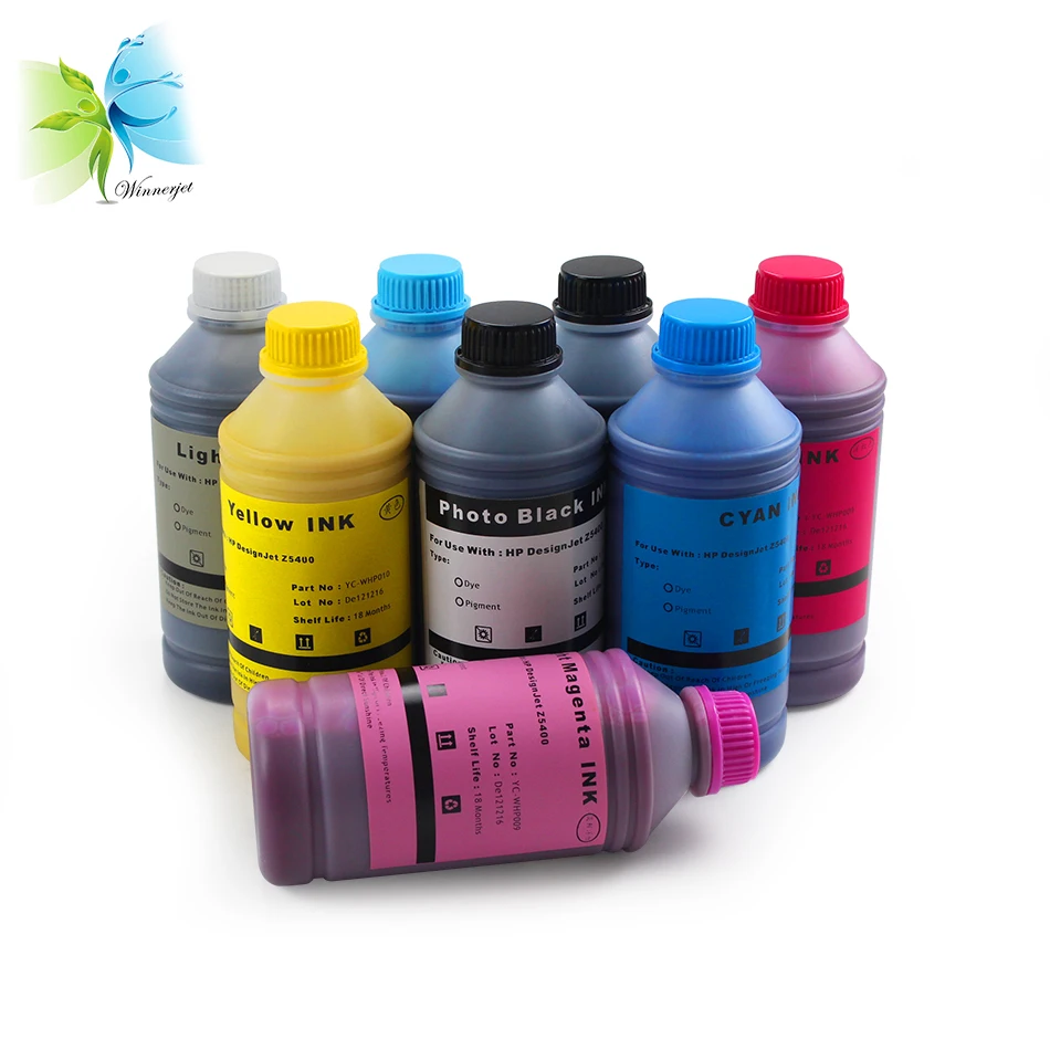 500ml 8 Colors Water Based Pigment Ink Refill For HP 772 Designjet Z5400 Printer | Компьютеры и офис