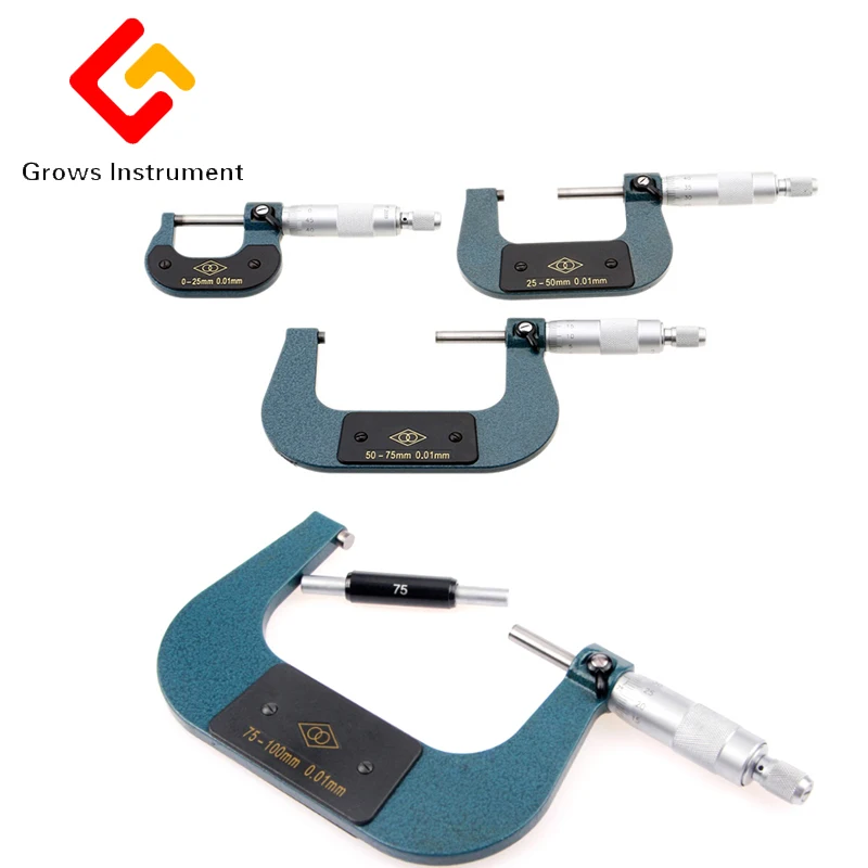 

125-150mm Impregnated alloy Micrometer screw micrometer precision 0.01