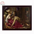 Набор для вышивки крестиком DMC, золотой панно, 11CT, 14CT, природный пейзаж, домашний декор, рождественский подарок