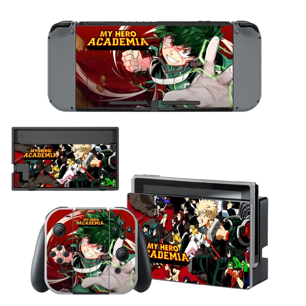 Мой герой переводная картинка наклейка для консоли Nintendo Switch и контроллер NS