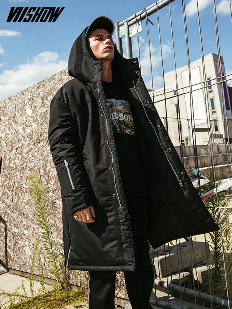 VIISHOW уличная мужская зимняя куртка брендовая парка 2018 Manteau Homme Hiver зимнее пальто