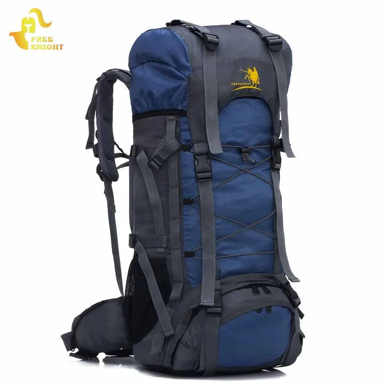 60L Free Knight Outdoor Sports Bag Large Capacity Waterproof Backpack Molle Climbing Travel Bag Mountaineering Hiking Backpacks