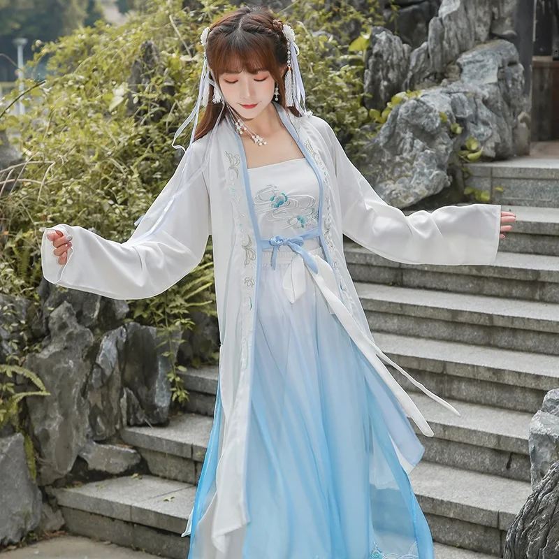 Ханьфу в китайском стиле 3 шт./компл. усовершенствованный новый и элегантный