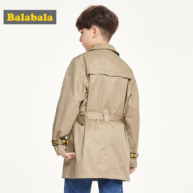 Balabala/детская одежда куртка 2019 г. Осенний Новый стильный Тренч для больших