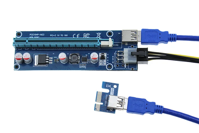 10 шт. Райзер карта PCI E 006C 1x до 16x USB 3 0|Компьютерные кабели и разъемы| |