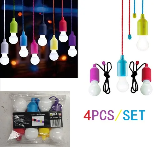 Портативный тянуть шнур лампочки пейзаж аварийное светодиодное освещение