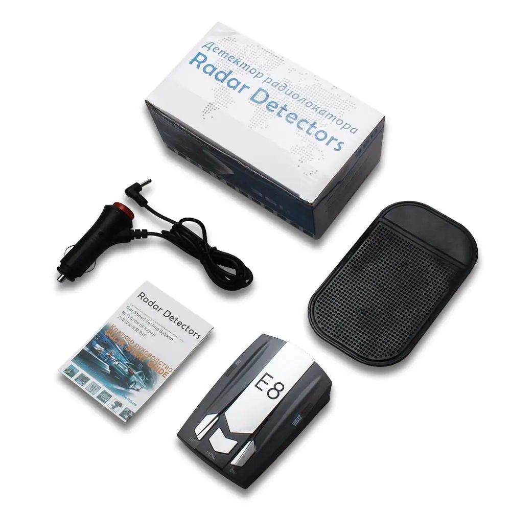 Автомобильный антирадар JuneHome E8 светодиодный с GPS скорость обнаружения X K Ka Ct La 12 В