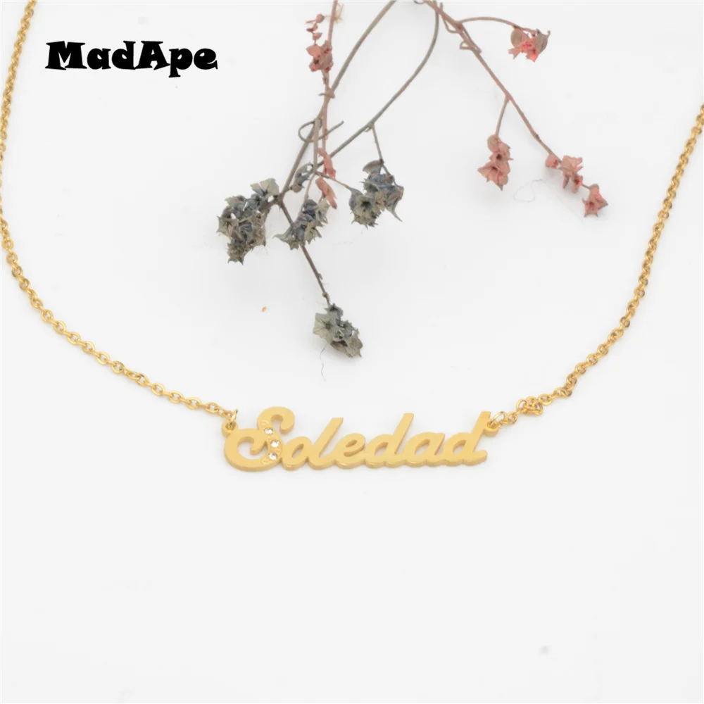 MadApe из нержавеющей стали с названием &quotSoledad&quot кулон чокер на заказ для женщин и