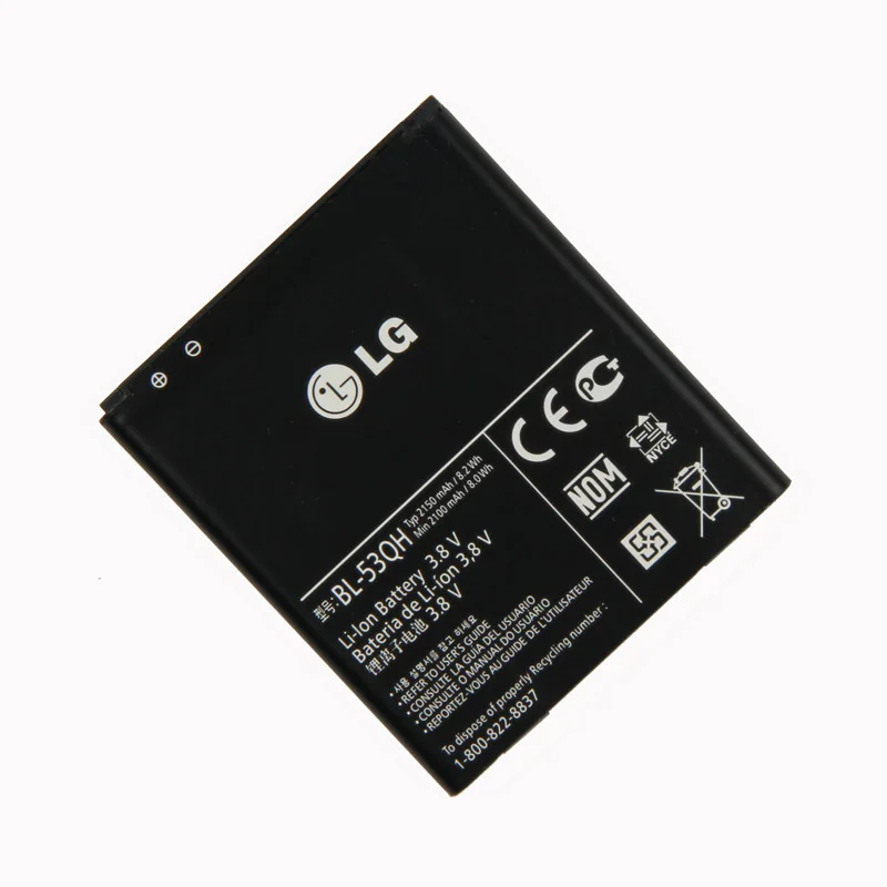 Оригинальный аккумулятор для LG Optimus L9 P769 P760 P765 P768 4G EAC61898401 HD P880 LTE 2 II Spectrum VS930 2150 мАч |