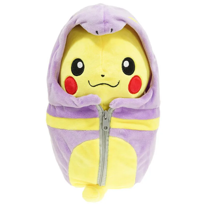 Покемон Пикачу; Чаризард Eevee Ekans спальный мешок Пикачу плюшевая игрушка кукла косплей - Цвет: Ekans 1