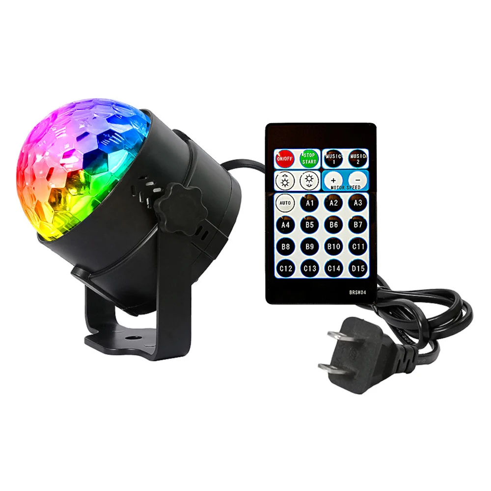 

New 15 colors Mini Led Stage Light Remote control RGB Projector Stage Light DJ Club Disco KTV Party Bar AC100-240V EU or US plug