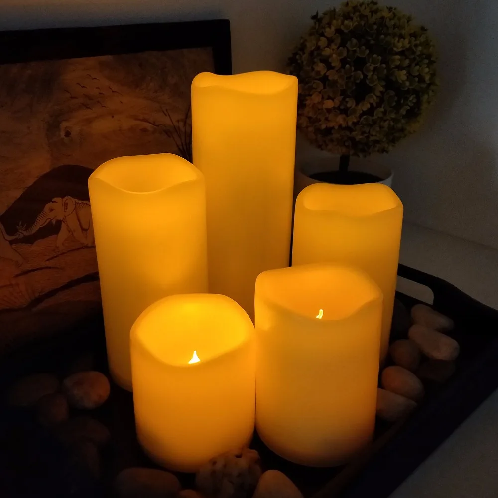 5 упак. к. Крытый Открытый светодио дный светодиодные свечи Непламено