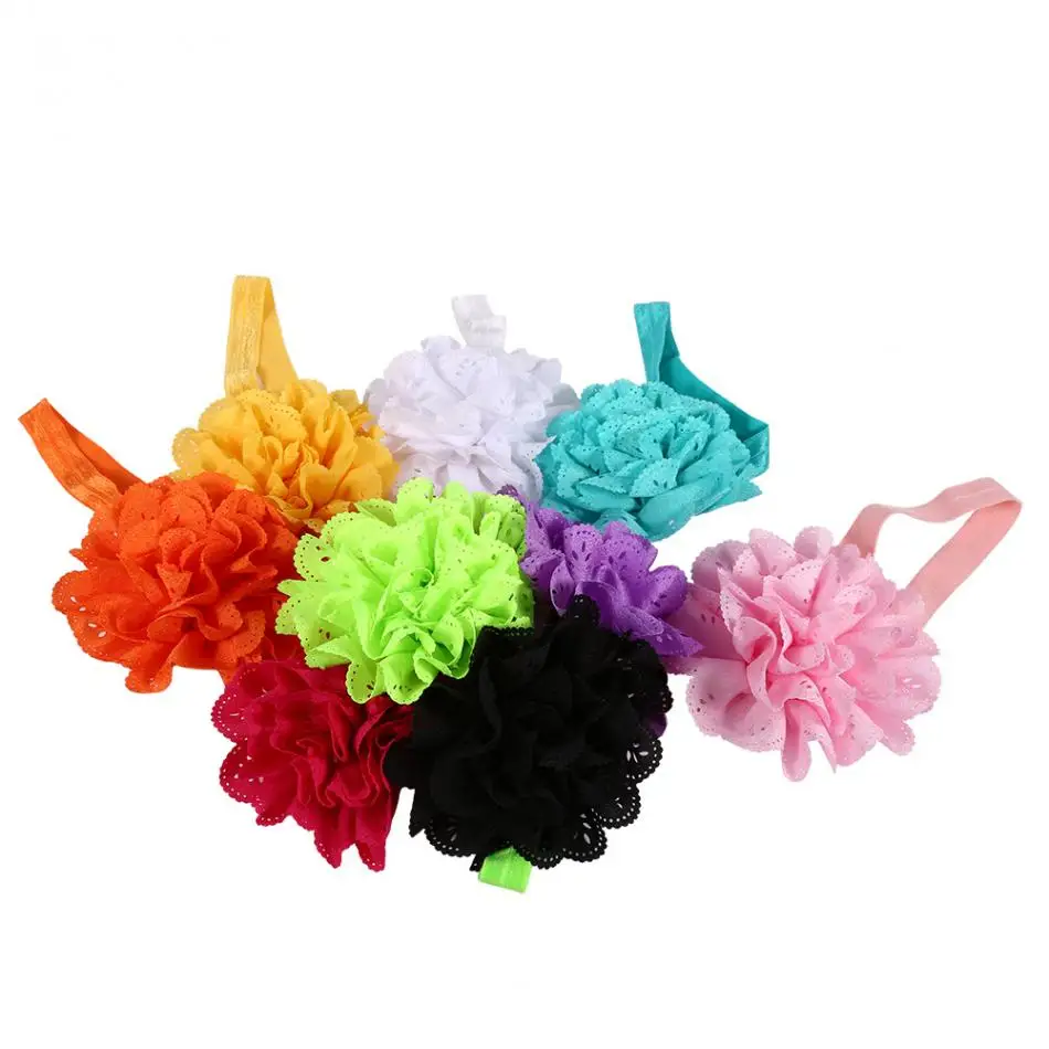 10 шт./упак. повязка на голову с цветочным узором для маленьких девочек милые