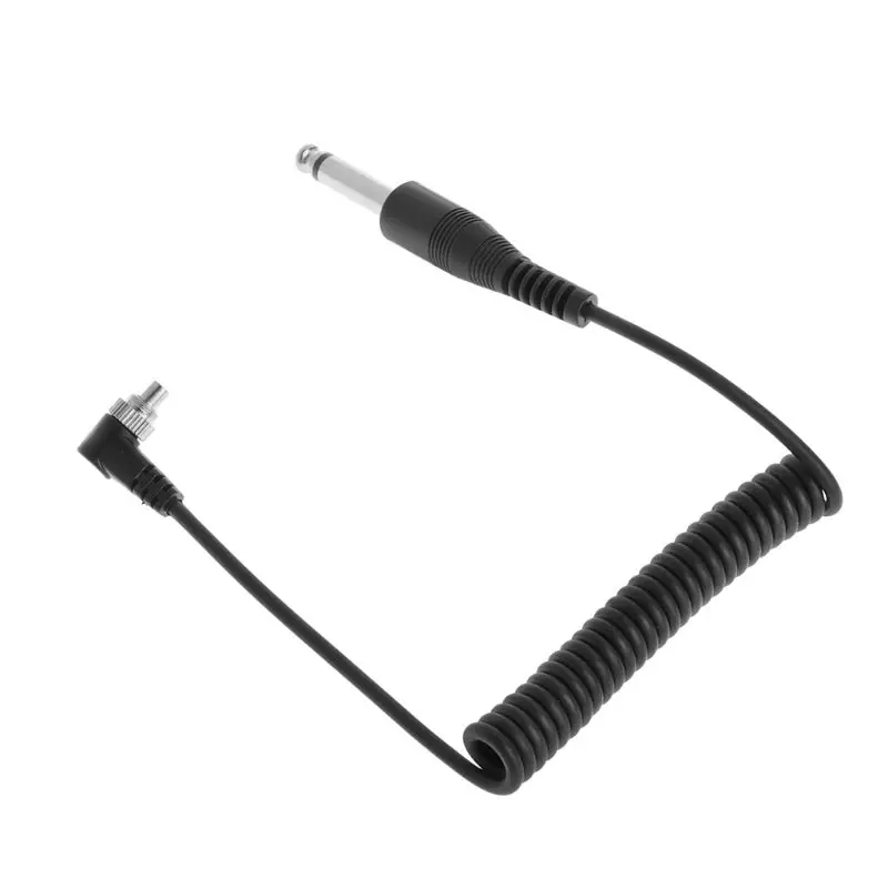6,35 мм штепсельная Вилка для подключения к разъему PC Flash Sync Cable с винтовым замком для триггера студийный светильник-труба