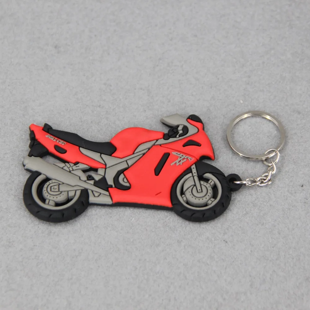 Модель мотоцикла мягкий резиновый брелок для Honda kawasaki BMW Harley Suzuki Yamaha с