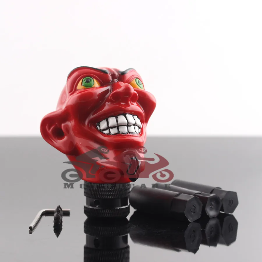 Smile Devil, Автомобильный интерьер, ручка переключения передач, Головка рычага переключения, набор, подходит для автомобиля, грузовика, джипа и т. д., индивидуальный заказ