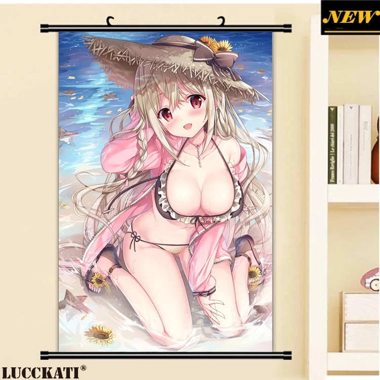 40X60 см melonbooks дыня-Чан cameltoe Сексуальная лоли задница Бикини высокие мультфильм аниме Настенная картина Фреска свиток холст живопись плакат