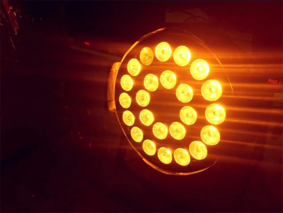 10 pz 24x18 W LED Par Luci con 1 кейс rgbwa uv 6in1 led par luce | Лампы и освещение