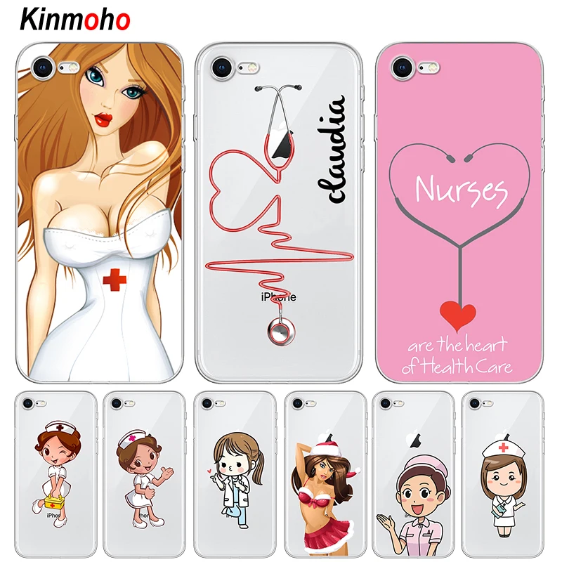 Социальные услуги доктор-медсестра чехлы для телефонов iPhone 7X6 6s 8 Plus XR XS MAX Coque 5S SE