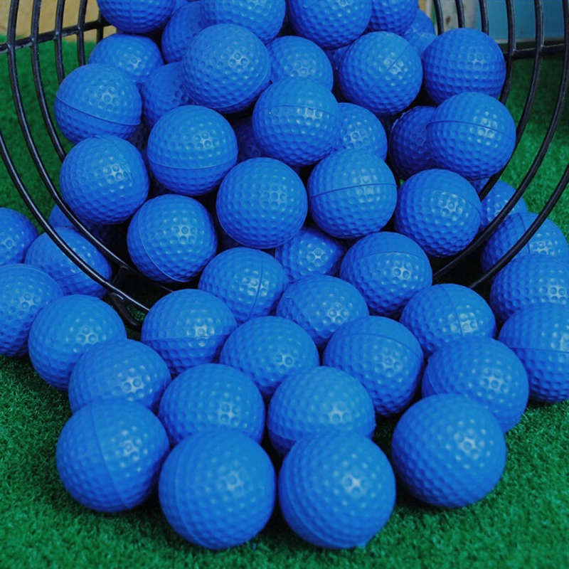 

1pcs Blue PU Foam Golf Ball Sponge Pet Balls Indoor Practice Training