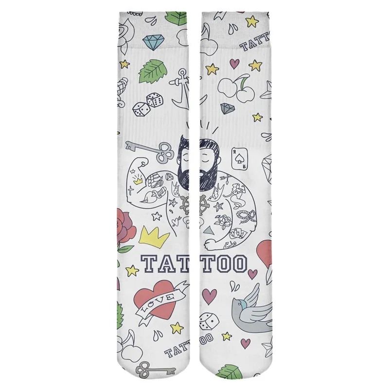 Чулки для бега бодибилдинга с цифровой печатью чулки длиной 15