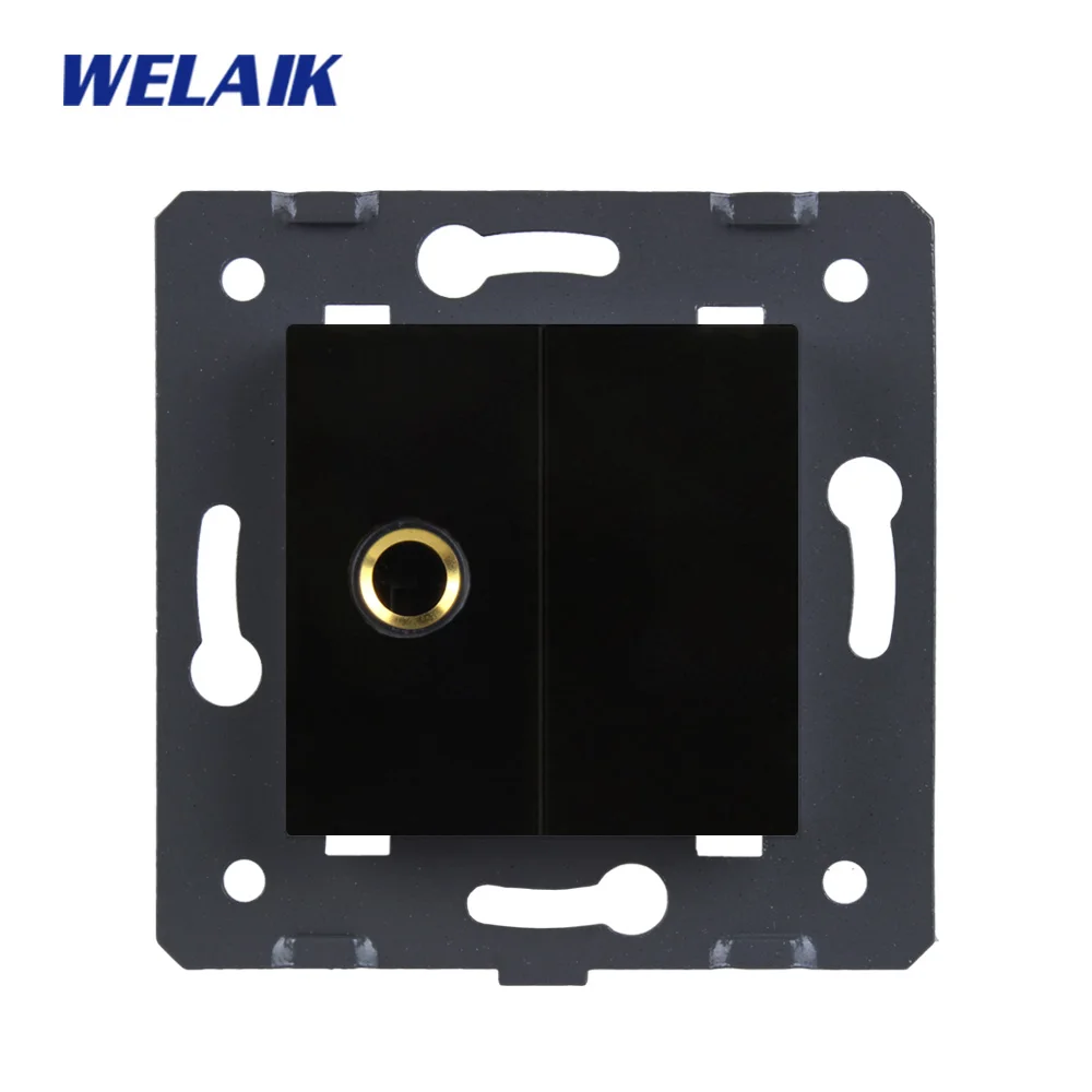 Микрофонная розетка WELAIK A8MIW/B стандарт ЕС запчасти сделай сам настенная