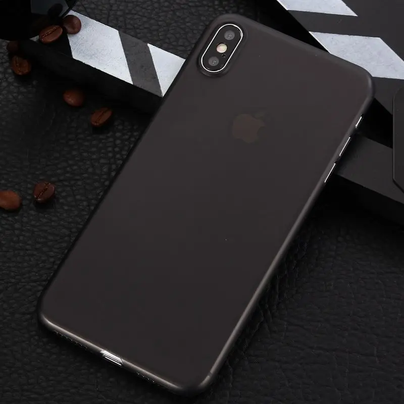 Матовый чехол для iPhone Xs Max Xr ТПУ Мягкий силиконовый X 8 7 плюс 6 s 5 5S ультра тонкий