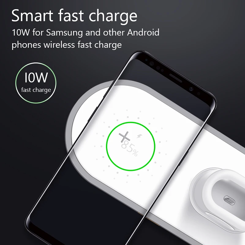 VVKing Беспроводное зарядное устройство для iPhone X XS MAX XR 8 быстрая Беспроводная