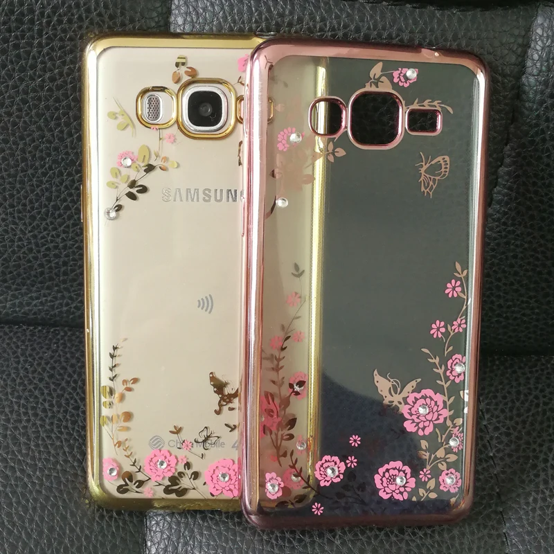 Роскошный Золотой Оригинальный чехол из ТПУ для телефона samsung galaxy j3 j5 j7 j2 prime On5 On7