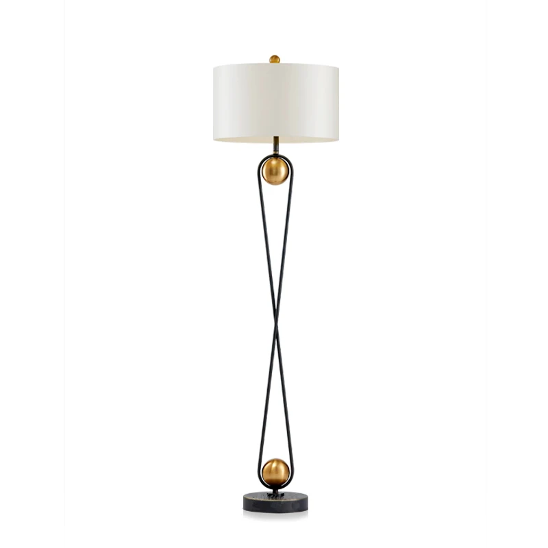 Floor lamp Креативный напольный светильник с песочным стеклом, роскошный черный напольный светильник с песочными часами, для гостиной, спальни, пост, современное искусство, украшение для дома, магазина, виллы - Цвет абажура: Floor lamp