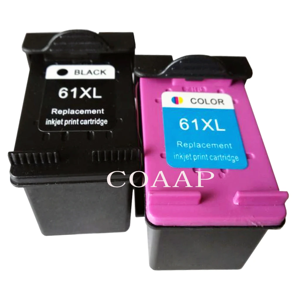 

2 pk Compatible 61XL Black Color Ink cartridge for HP ENVY 4500 4501 4502 4504 5530 Deskjet 1000 1510 2510 2540 3050A 3512 3516