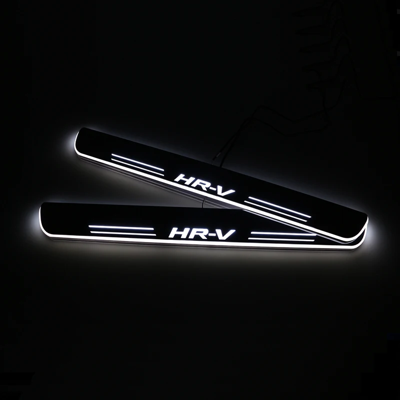 

SNCN LED Car Scuff Plate Trim Pedal Door Sill Pathway Moving Welcome Light For Honda HRV HR-V 2015 2016 2017 2018 Accessories