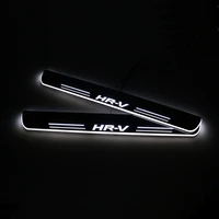 sncn led car scuff plate trim pedal door sill pathway moving welcome light for honda hrv hr v 2015 2016 2017 2018 accessories