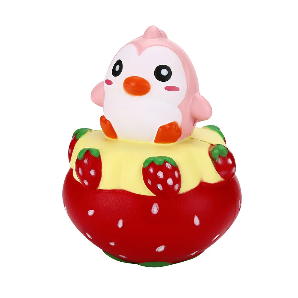 Новое поступление клубничный Пингвин мультфильм Squishy аромат игрушка в подарок