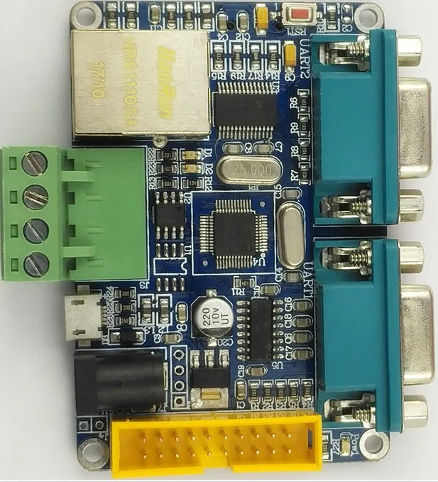 Плата разработки Ethernet STM32F103C8T ENC28J60 сеть к двойному последовательному