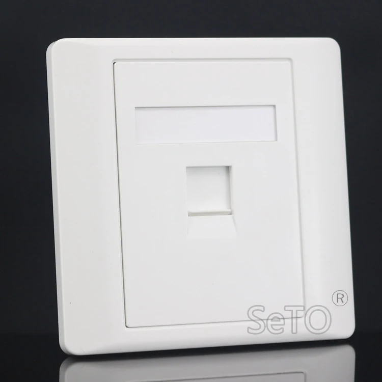 SeTo 86 Тип RJ45 Cat5e сетевая Ethernet LAN панель Выходная настенная пластина гнездо Keystone
