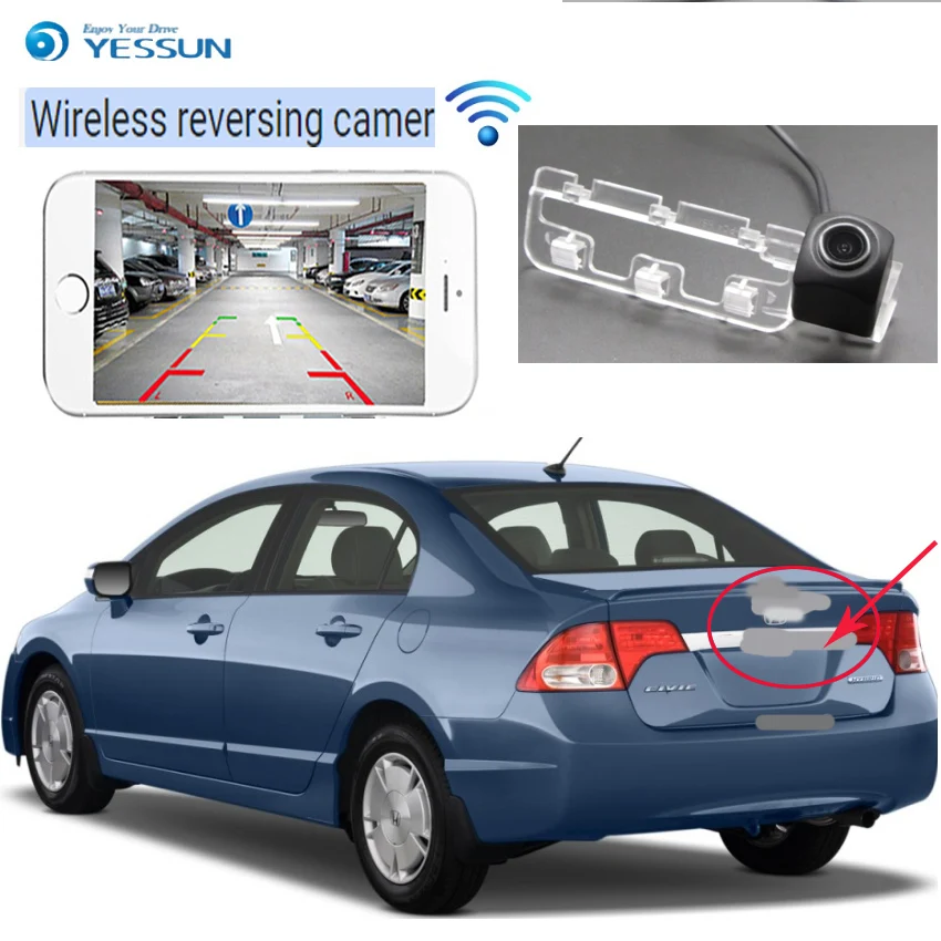 YESSUN новая Автомобильная HD камера заднего вида Ariiva для Honda Civic 2010 2011 ночного
