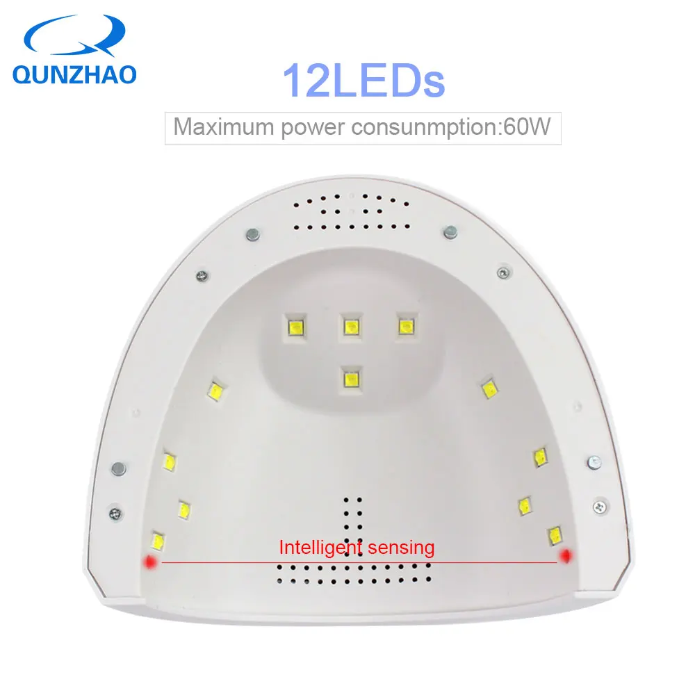 Qunzhao 36w automatic LED UV sensor fast drying curing nail dryer for gel varnish equipment | Красота и здоровье